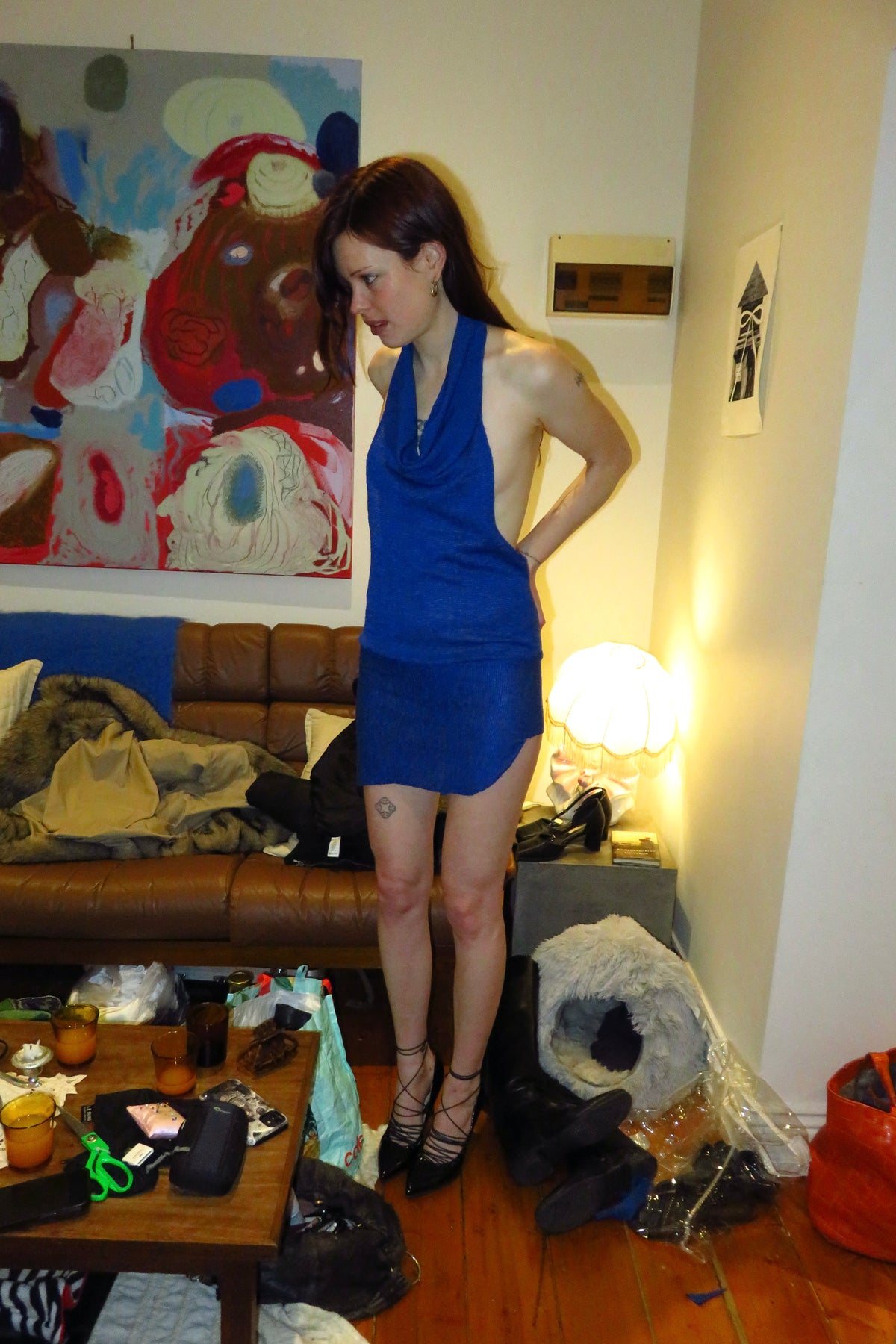 cutout dress knit*