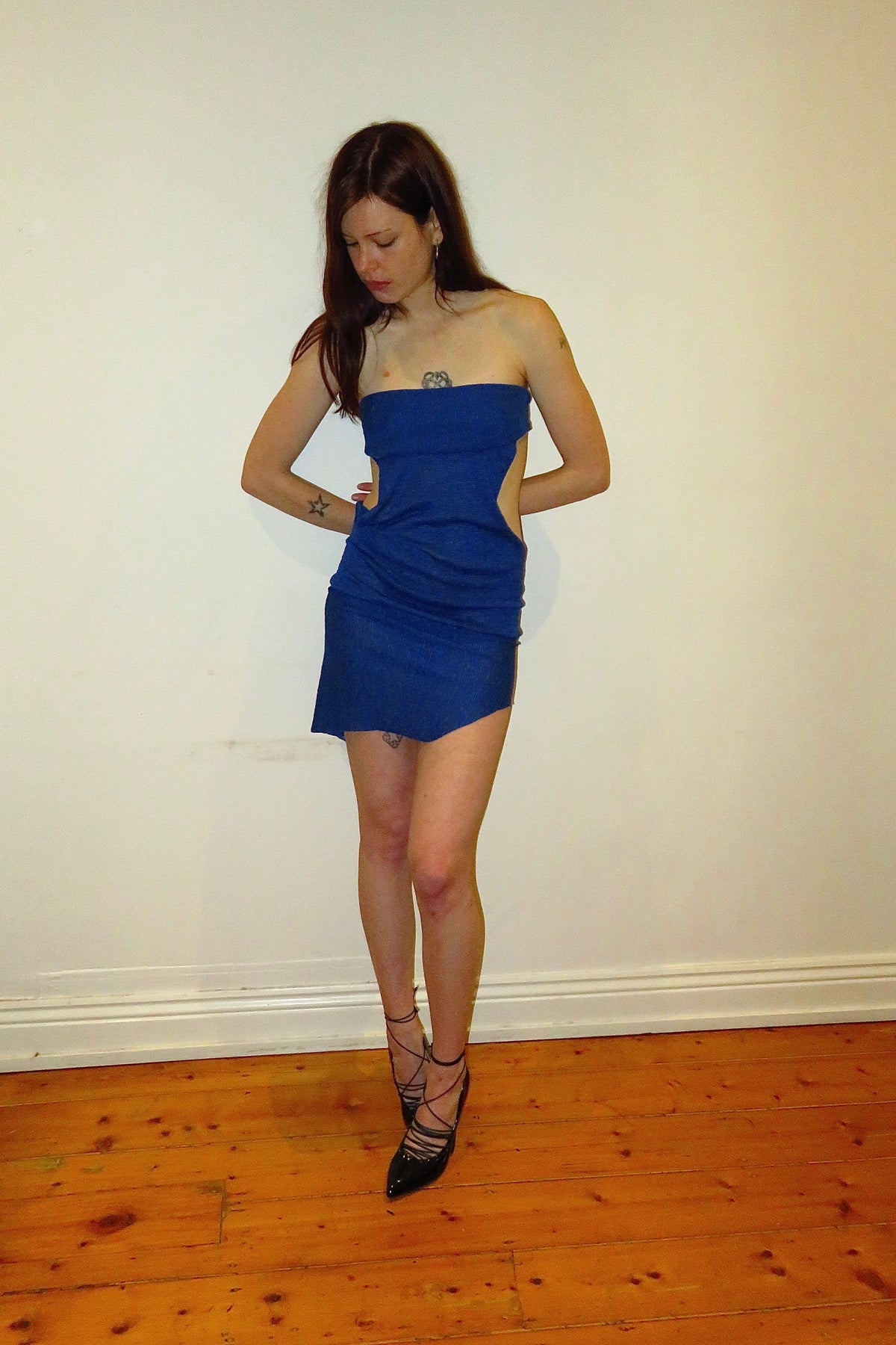cutout dress knit*